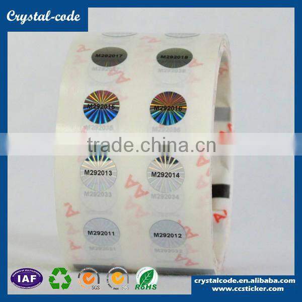 Vivid colour UV printing gift usage anti-fake oem hologram sticker