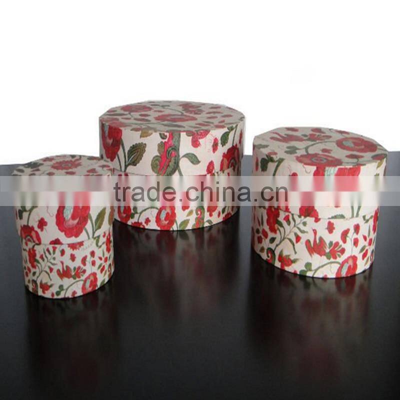 High Quality Colorful Fancy Paper Circular Gift Box