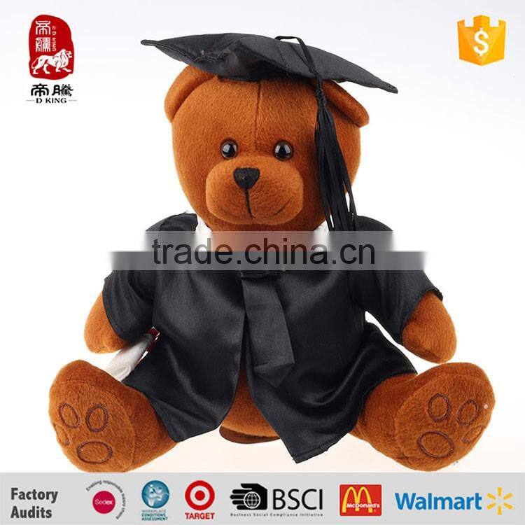 Cheap Toy China Plush Bachelor Bear Custom Stuffed Toy Graduation Teddy Bear