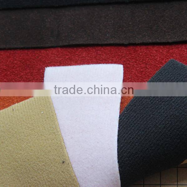 PU leather for men shoes usage with as real leather surface and cotton backing