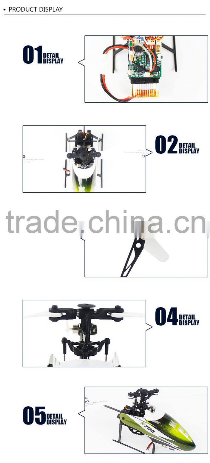XK K100 Falcom 6CH Flybarless 3D6G System RC Helicopter RTF
