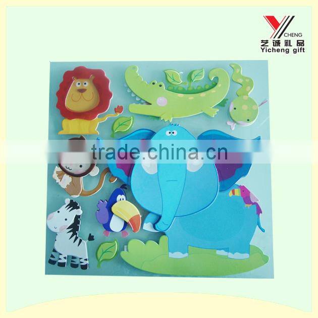 3d animal Stereoscopic wall sticker for kids room decoration