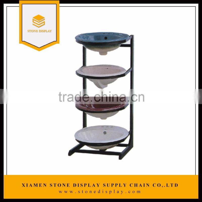 modern design bathroom accessory display rack for shops/showroom/trade show