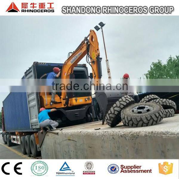 excavator machine with spare parts,new wheel excavator