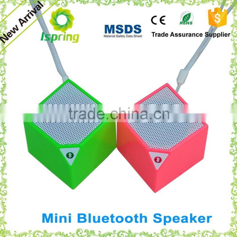 Micro portable audio player speaker mass cube speaker two colors