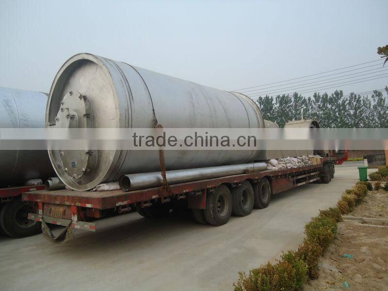 waste oil/tyre/plastic/rubber to more valueable oil /diesel distillation plant with CE ISO