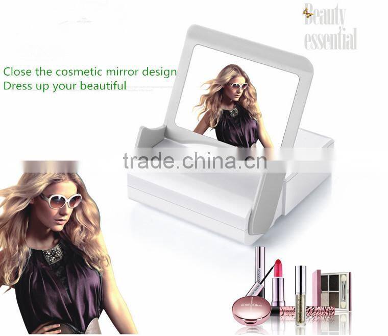 Hot selling fashion make-up case mirror power bank for women