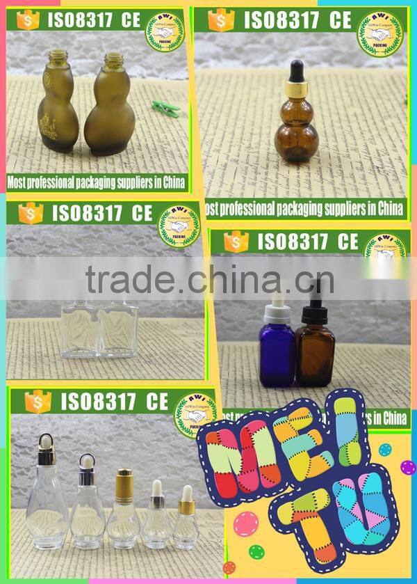 Screw Cap Sealing Type black frosted glass dropper bottle