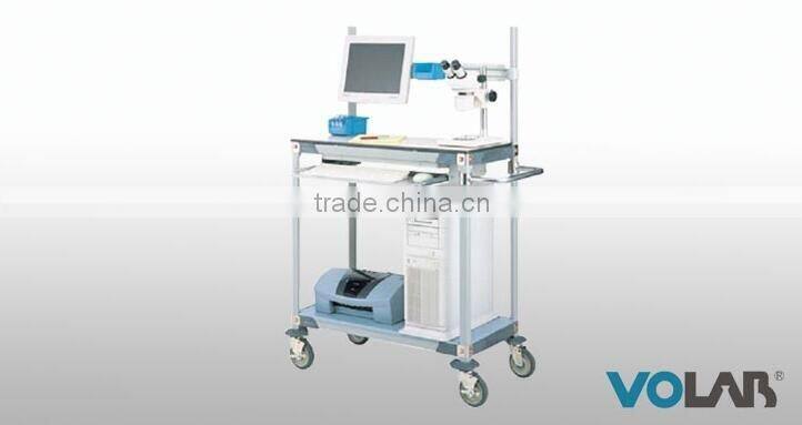 Volab Hospital stainless steel 3 tier trolley medical trolley hospital mobile cart