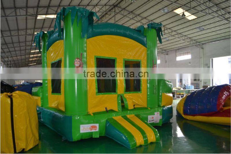 Selling popular mini green combo inflatable combo bouncer for children
