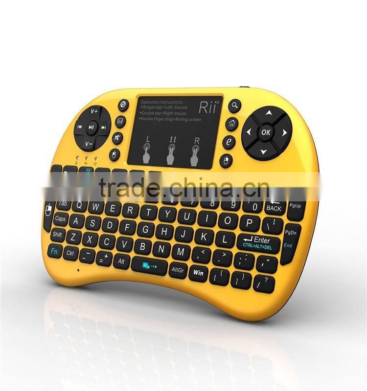 Rii I8 air mouse with Touchpad for PC and TV 2.4ghz wifi mini wireless keyboard air mouse fly mouse
