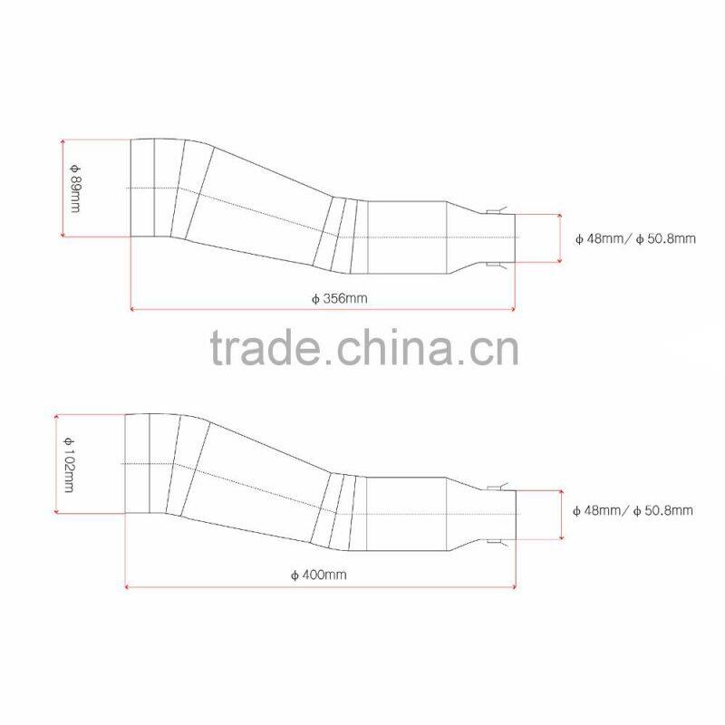 Hand Welding Stainless Steel Universal Flexible Motorcycle Exhaust Mufflers Pipe