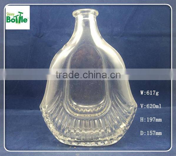 transparent glass wine bottle, spirit bottles, glass bottle wholesale