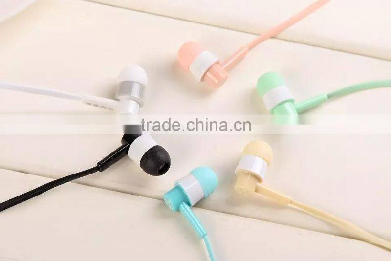 cute colorful girls in-ear headphones for music