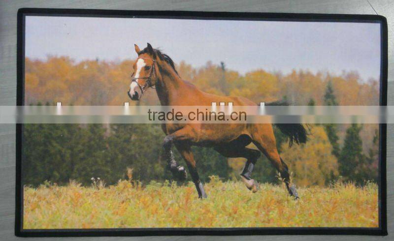 animal design transfer printed door mat