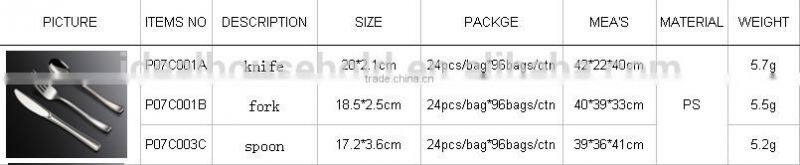 Disposable Silver Flatware