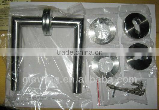 HL004 China factory Stainless steel tube lever handle door accessory(bedroom furniture handles//bakelite handle)