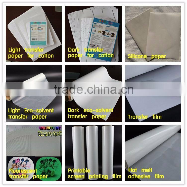 LIGHT TRANSFER PAPER FOR COTTON TEXTILE/heat transfer paper