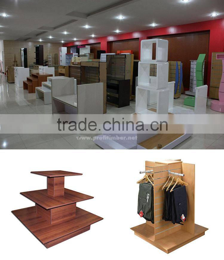 Customized MDF Slatwall Shose Display Slatwall Shelves