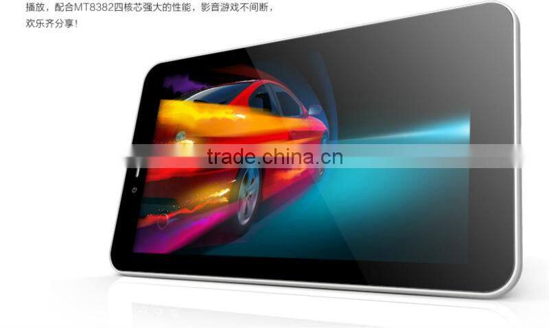 New 7inch quad core PC tablet support WCDMA+GSM Phone with IPS 1024*600 Touch panel