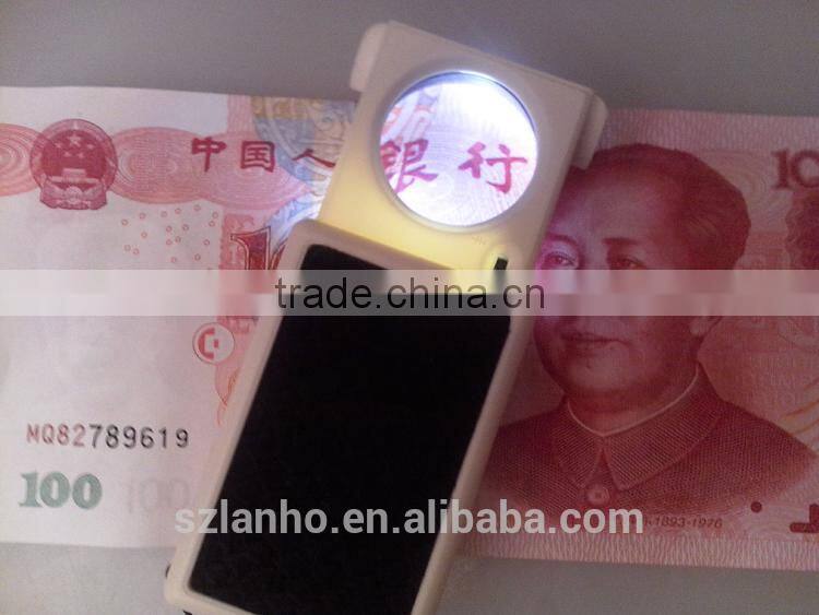 45X 25mm LED lamp PULL-TYPE MAGNIFIER