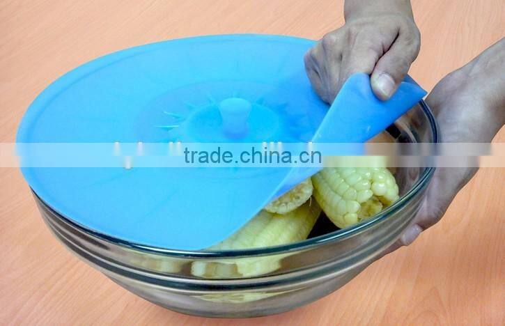 Silicone Lids, Versatile Lilypad Style Silicone Bowl Covers, Silicone Suction Lids / Cooking Lids, Reusable Food Saver Covers