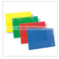 A4 Transparent Color Buckle File Pocket/PP File Bag with Button