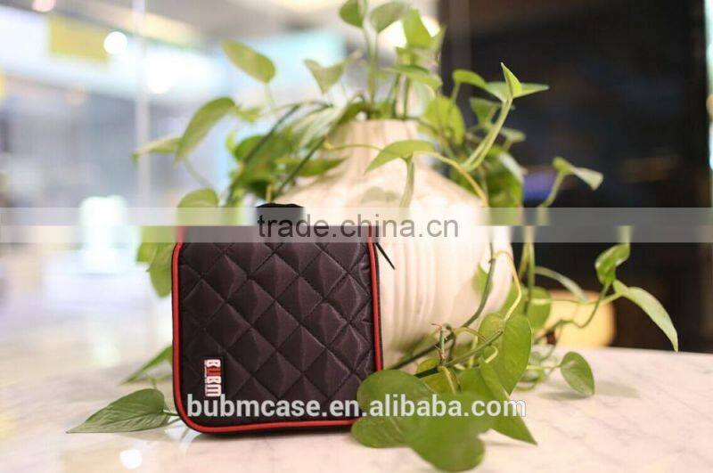 Black 32 Capacity 230D Space Twill PVC Fabric DVD Case CD Holder personalized cd case multi disc dvd cases