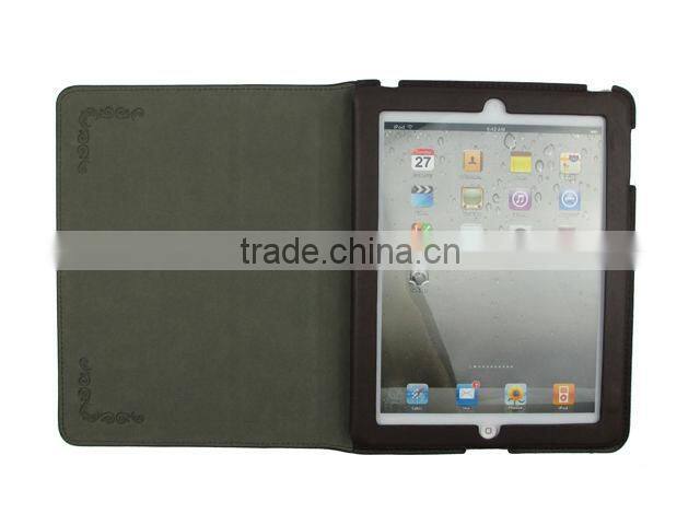 Rotating Retro Map pattern PU Leather Smart Cover Stand Case for iPad 3 and for the New iPad