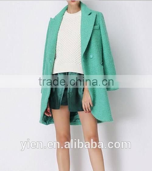 2014-2015 Hot Fashion Cashmere Coat Women Candy Color Elegant Cashmere Coat Women