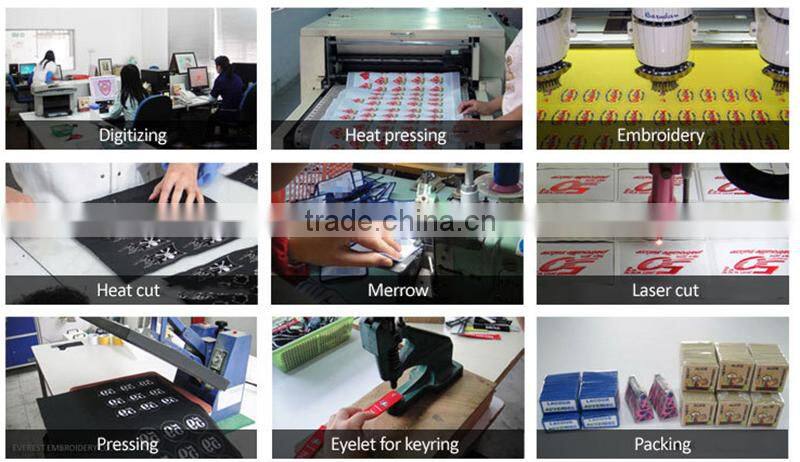 2016 hot sale embroidery keychain