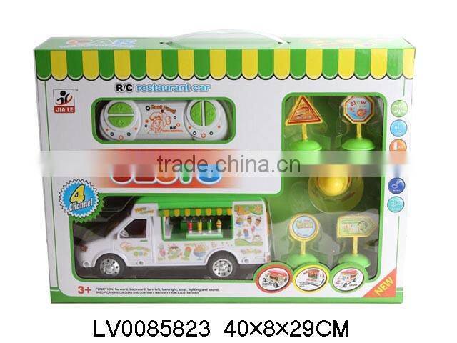 4CH rc restaurant car toy with light&music