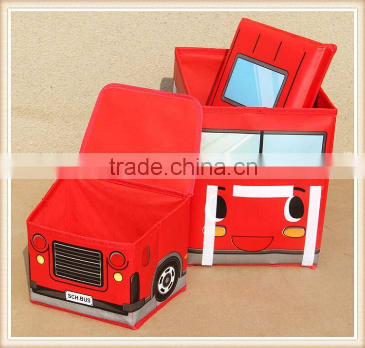 Car style printing child toy Storage Box