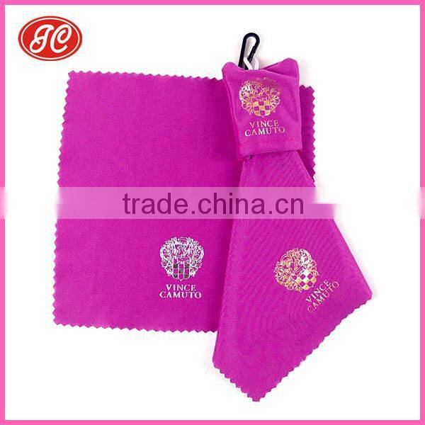 Classic Hot Stamp Printed Microfiber Key Chain For Eyeglasses/Mobile