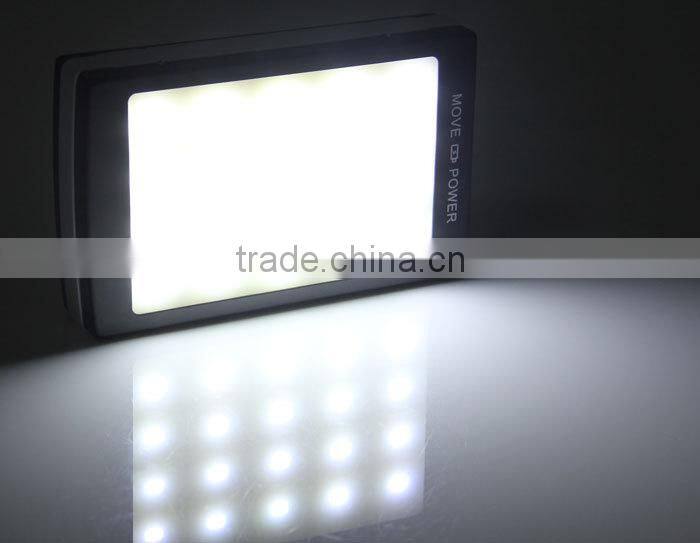 solar led camping lantern with mobile charging solar panel