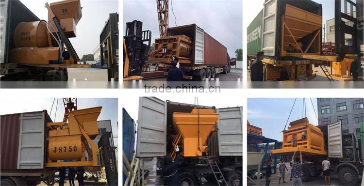 Automatic concrete mixer hopper JS concrete mixer