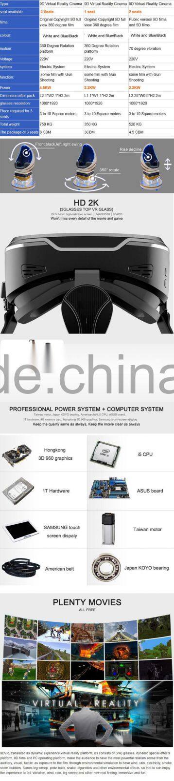 The newest 9d egg vr cinema 1 seat 2 seat and 3 seat