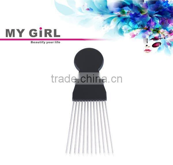 MY GIRL 2016 wholesale Morden Moon Design fluff comb black mens plastic magic laser hair comb