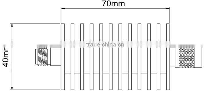 dc to 3, 4, 6 GHz RF Fixed Coaxial Attenuator Model HJA30