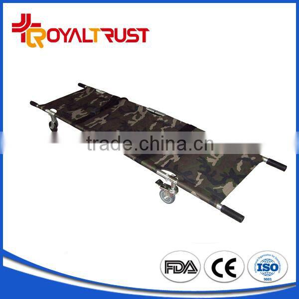 with wheels Four military Folding Stretcher