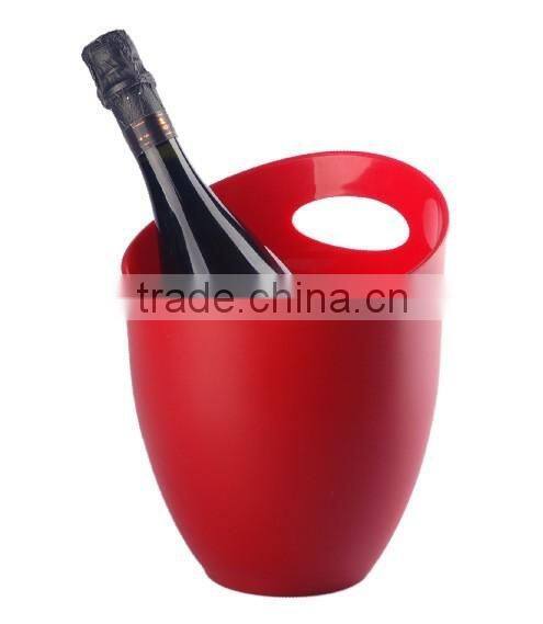 2014 Hot Custome Clear Plastic Wine Ice Buckets Wholesale for beer promotion
