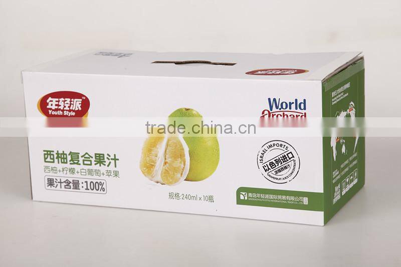 corrugated box and wine bottle packaging Fresh Fruit Corrugated Box Packaging for Apple and Grapes Packing