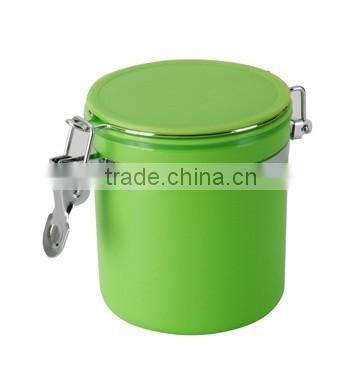 Tall Clear Plastic Preserving Jar With Wire Clamp Closure