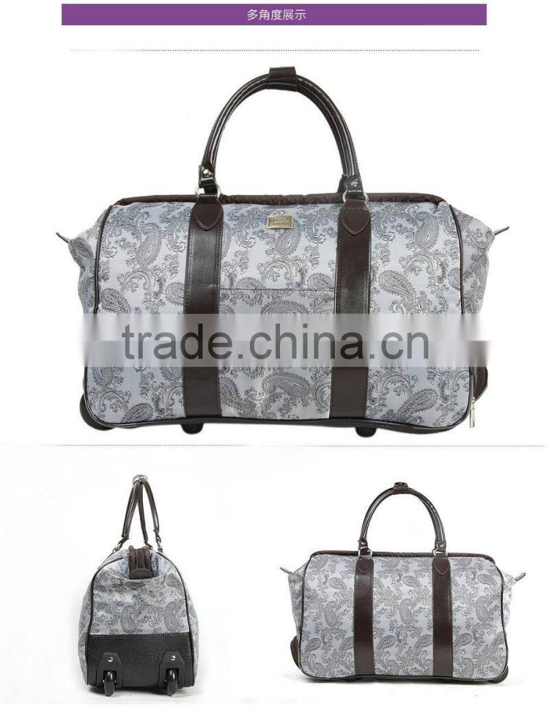 Fashionable Travel trolley Luggage bag with Polyester For sale