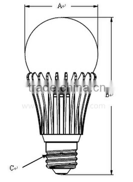UL CE RoHS certification 6W 8W 10W 12W E26 E27 A60 A19 led light bulbs