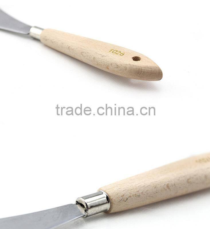 wood handle stainless steel palette knife made in China