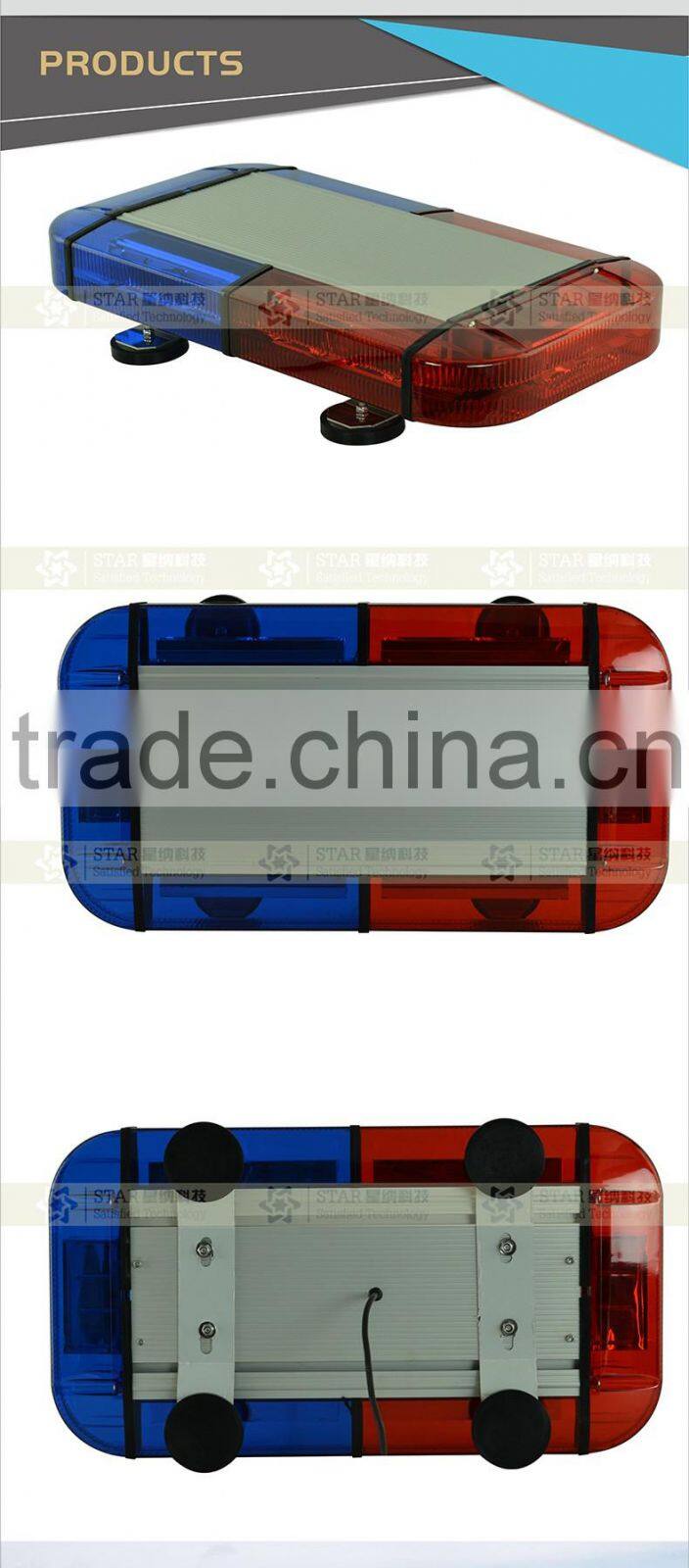 12V white red blue amber magnetic emergency strobe mini LED lightbar