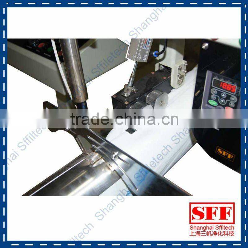 laser slitting machine for filter bag production line