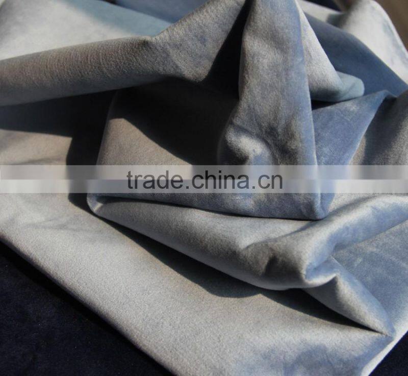 100% Polyester manufacture bonded composite plush fabric for sofa for home textile