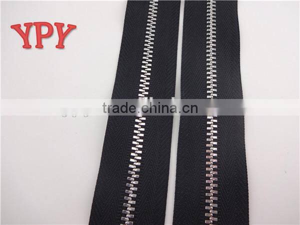 3# Silver Y Teeth Long Chain Metal Zipper with Factory Price
